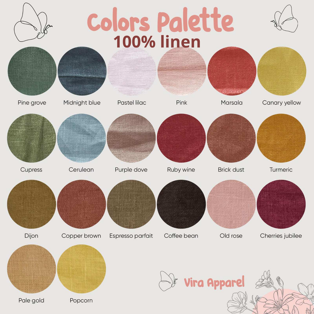 Panama • 100% Linen • Various colors