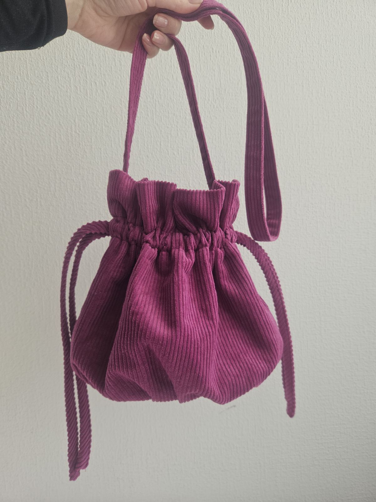 Corduroy Bucket Bag • 100% Cotton • Various colors