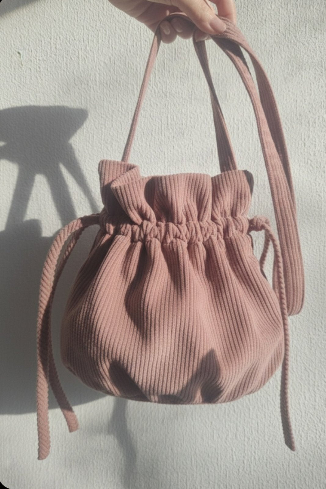 Corduroy Bucket Bag • 100% Cotton • Various colors