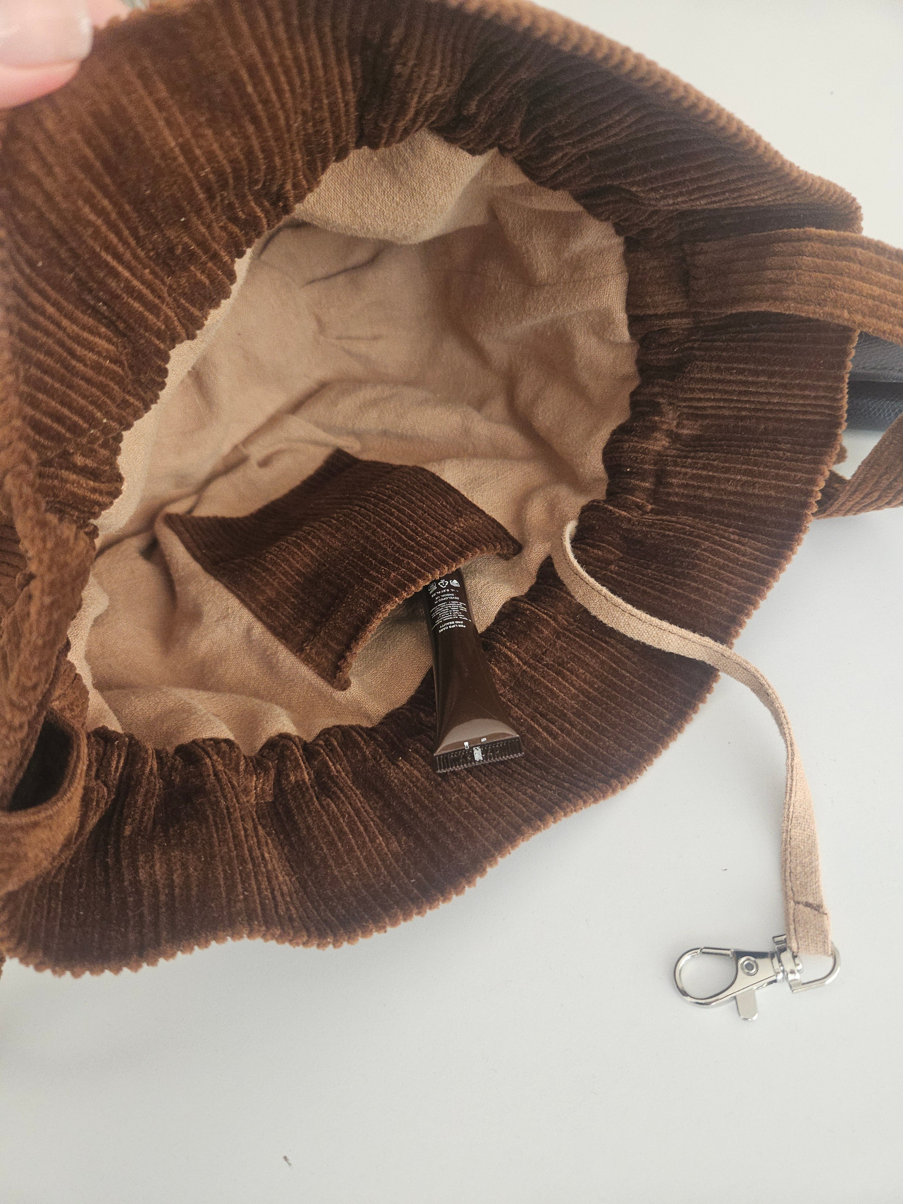 Corduroy Bucket Bag • 100% Cotton • Various colors
