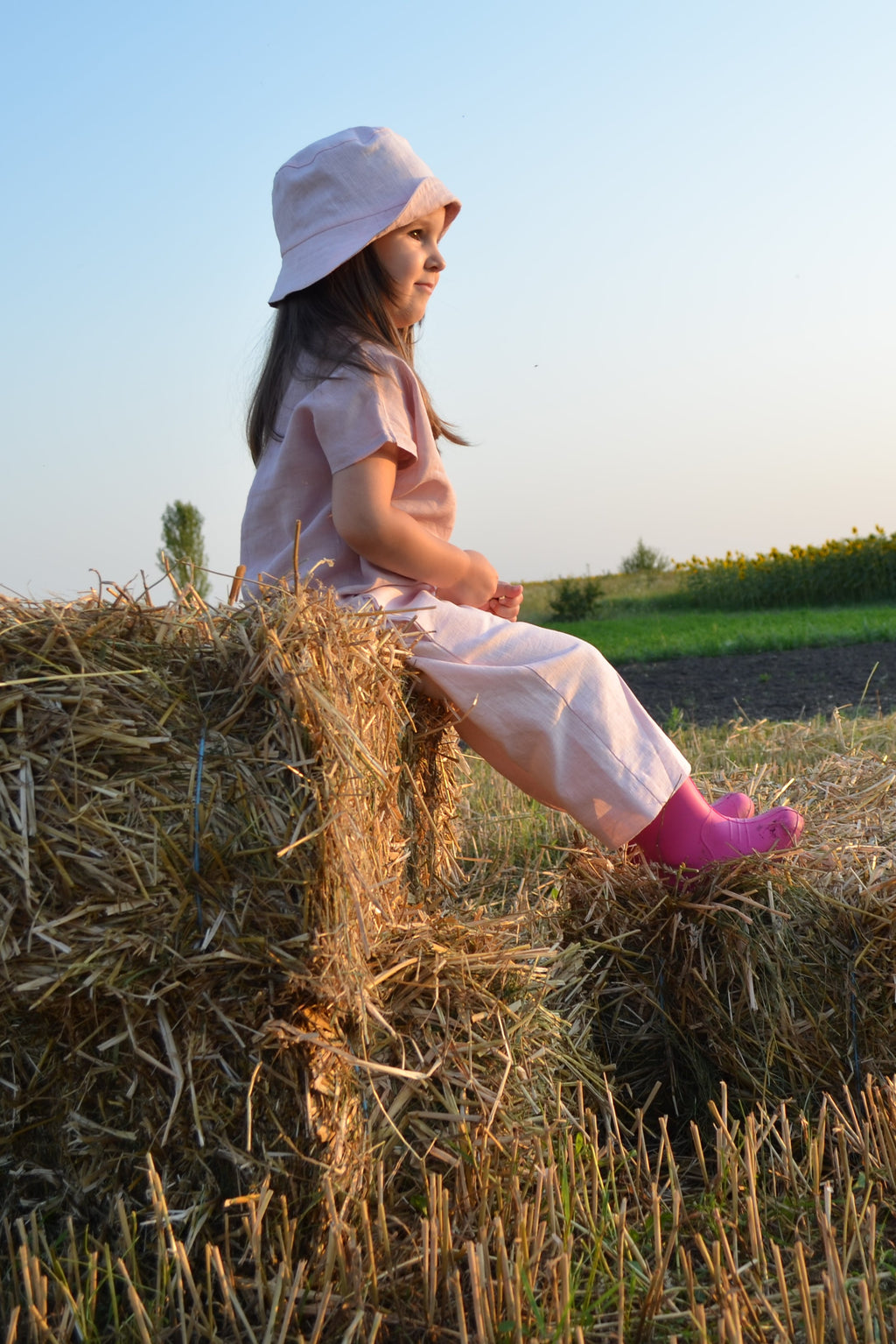 Minimalist kids summer hat designed for travel and outdoor use