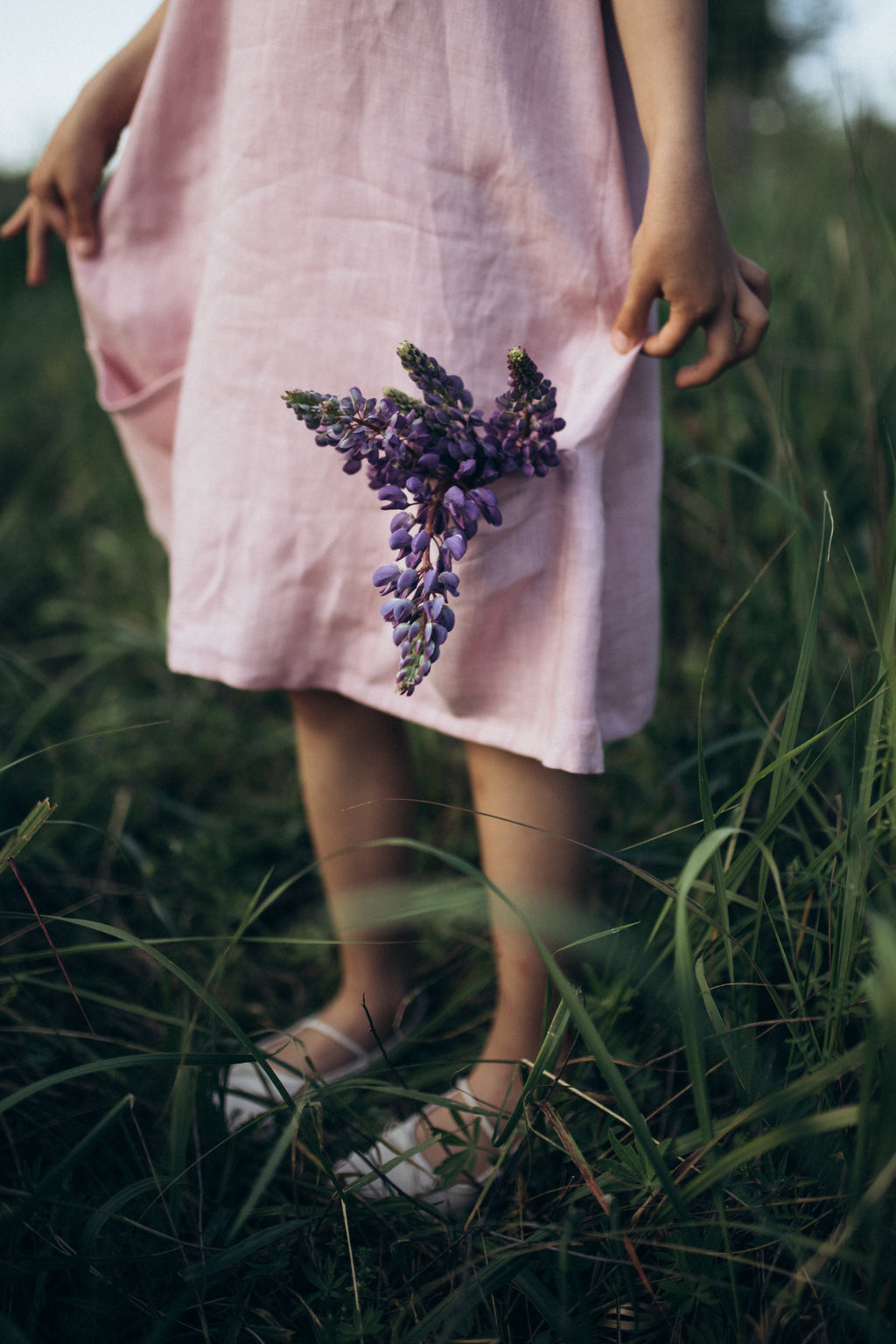 Girl’s Dress • 100% Linen • Pink