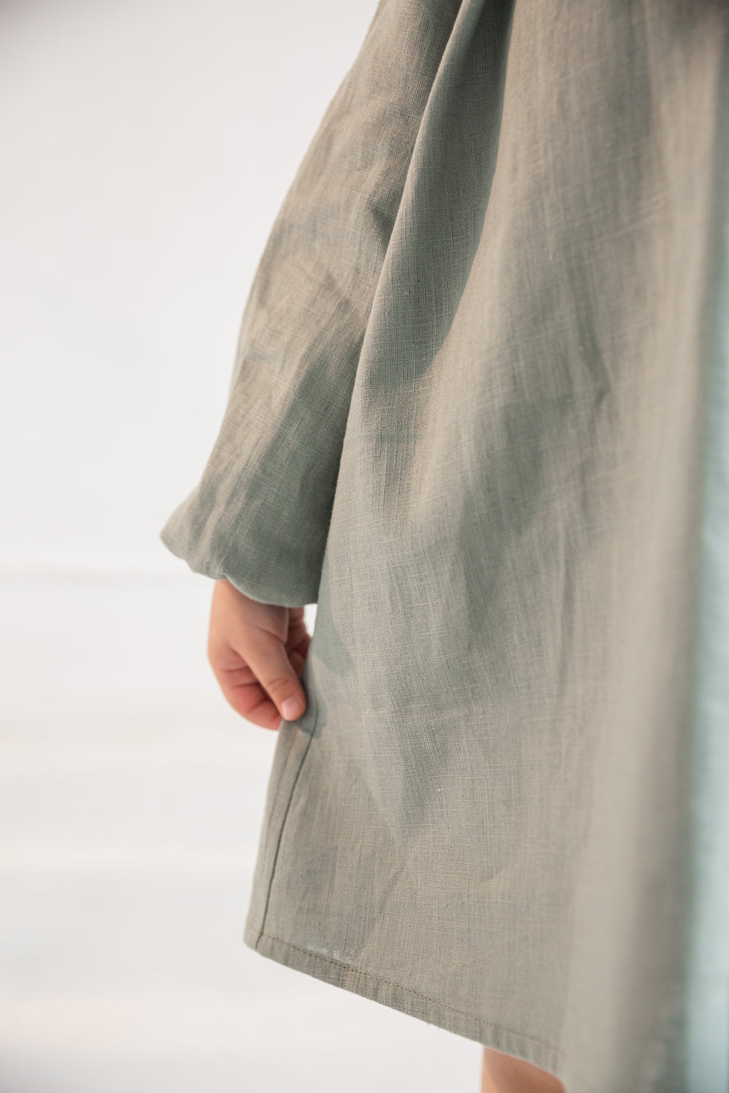 Girl’s Dress • 100% Nettle Fabric • Sage Green