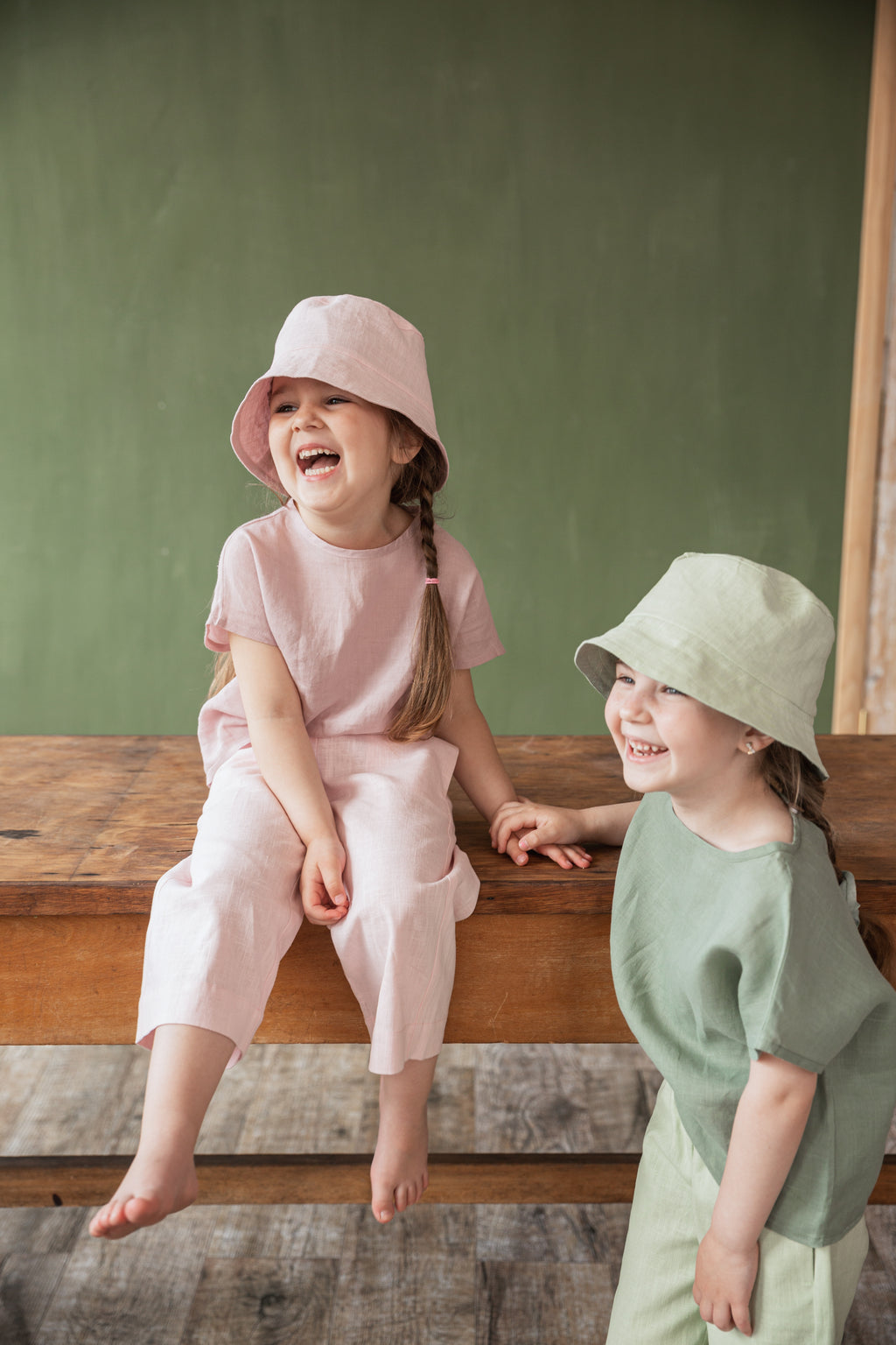 Wide brim summer hat for girls offering sun protection