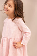 Girl’s Dress • 100% Nettle Fabric • Pink